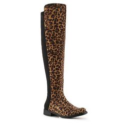 Incaltaminte Femei Unisa Gillean Leopard Over The Knee Boot Leopard