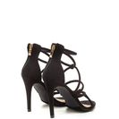Incaltaminte Femei CheapChic Runway Waltz Strappy Faux Suede Heels Black