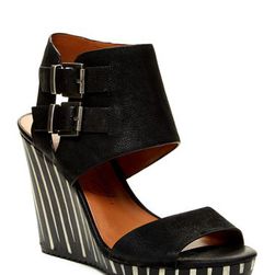 Incaltaminte Femei Arturo Chiang Annibella Wedge Sandal BLACK VINTAGE GOAT
