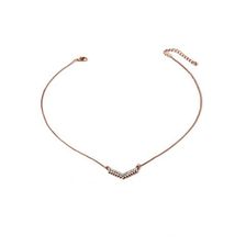 Bijuterii Femei Forever21 Rhinestone Cluster Necklace Copperclear