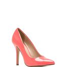 Incaltaminte Femei CheapChic So Refined Pointy Faux Patent Pumps Salmon
