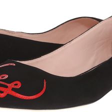 Kate Spade New York Emmiee Black Suede/Maraschino Red/Black Patent