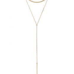 Bijuterii Femei Forever21 Bar Pendant Necklace Set Gold