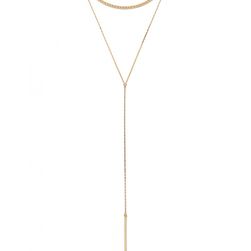 Bijuterii Femei Forever21 Bar Pendant Necklace Set Gold