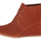 Incaltaminte Femei TOMS Desert Wedge Cognac Suede