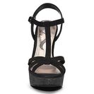 Incaltaminte Femei Nina Veritas Wedge Sandal Black Glitter