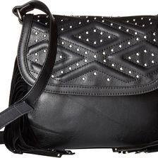 French Connection Cassidy Crossbody Black Mini Grain PU