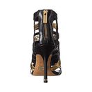 Incaltaminte Femei Michael Kors Caleb BlackGold 18K Smooth CalfMetallic Genuine SnakeSpecchio