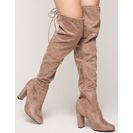 Incaltaminte Femei CheapChic Leave You Hangin Boot TaupeKhaki