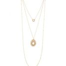 Bijuterii Femei Forever21 Filigree Layered Necklace Goldpeach