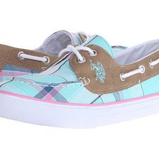 Incaltaminte Femei US Polo Assn Mate Mint PlaidTan
