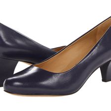 Trotters Penelope Blue Glazed Kid Leather