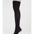 Incaltaminte Femei CheapChic Clear Case Over-the-knee Boots Black