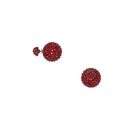 Bijuterii Femei Forever21 Faux Gem Globe Dual Studs Burgundy