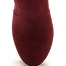 Incaltaminte Femei CheapChic Head To Toe Lace-up Chunky Booties Burgundy