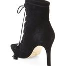 Incaltaminte Femei Cynthia Vincent Black Harp Lace-Up Booties Black