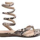Incaltaminte Femei GC Shoes Slinky Snake Flat Sandal BeigeBlack