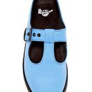 Incaltaminte Femei Dr Martens Woolwich T-Strap Mary Jane Sneaker Unisex DENIM BLUE