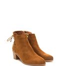 Incaltaminte Femei CheapChic Ring Leader Lace-up Chunky Booties Tan