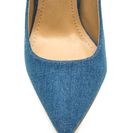 Incaltaminte Femei CheapChic Back In Denim Single-sole Pumps Dkblue