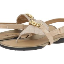 Vaneli Wenda Ecru Quilted Nappa/Mtch Mag Patent