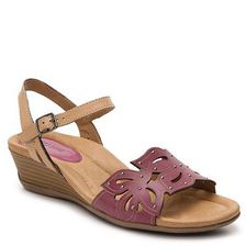Incaltaminte Femei Earth Footwear Orchid Wedge Sandal BerryNude
