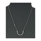 Bijuterii Femei Cole Haan 17quot U Shape Crystal Pendant Necklace SilverCrystal