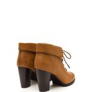 Incaltaminte Femei CheapChic Fold Move Faux Leather Lace-up Booties Tan