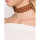 Bijuterii Femei CheapChic Layered Pin Studded Choker Camel