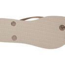 Incaltaminte Femei Havaianas Slim Logo Metallic Flip Flops Beige