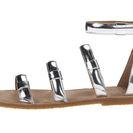 Incaltaminte Femei Marc by Marc Jacobs Seditionary Flat Sandal Silver