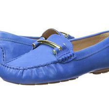 Incaltaminte Femei LAUREN Ralph Lauren Caliana Summer Blue Soft Burnished CalfElko Nubuck