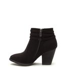 Incaltaminte Femei CheapChic Fringe Benefit Faux Suede Booties Black