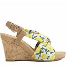 Incaltaminte Femei Aerosoles Plush Pillow Printed Wedge Sandal White