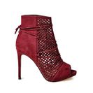 Incaltaminte Femei GUESS Raella Cutout Booties wine