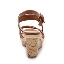 Incaltaminte Femei Unisa Kalise Wedge Sandal Cognac