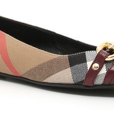 Burberry Shipley Ballerinas MAHOGANY RED