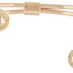 14th & Union Gold-Tone Double Ball Open Cuff Bracelet GOLD