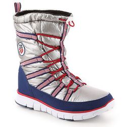 Incaltaminte Femei Khombu Alta USA Snow Boot SilverRedBlue