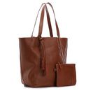 Accesorii Femei Lucky Brand Lucky Brand Reese Leather Tote Cognac