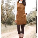 Rochie din imitaţie de piele 