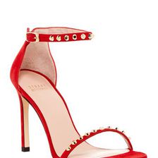 Incaltaminte Femei Stuart Weitzman What A Stud Ankle Strap Sandal - Wide Width REDSUE