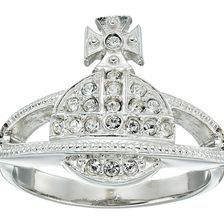 Vivienne Westwood Mini Orb Ring Clear Crystal