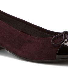 ara Bria Rioja Suede/Black Patent Toe