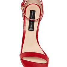 Incaltaminte Femei Steven by Steve Madden Rykie Heel Sandal RED LEATHE