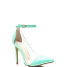 Incaltaminte Femei CheapChic Clear The Way Pointy Pumps Mint