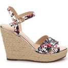 Incaltaminte Femei Unisa Rohzario Floral Wedge Sandal NavyWhitePink