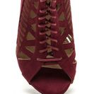 Incaltaminte Femei CheapChic Pencil You In Lace-up Caged Heels Burgundy