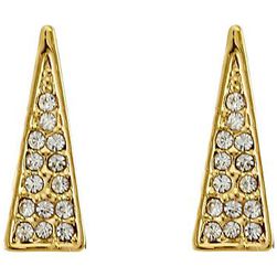 Bijuterii Femei Rebecca Minkoff Triangle Pave Ear Climbers Earrings Gold TonedCrystal
