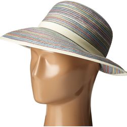 San Diego Hat Company MXM1020 4 Inch Brim Sun Hat with Face Saver Sun Brim Mixed Pastel